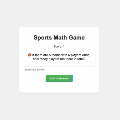 Sports Math